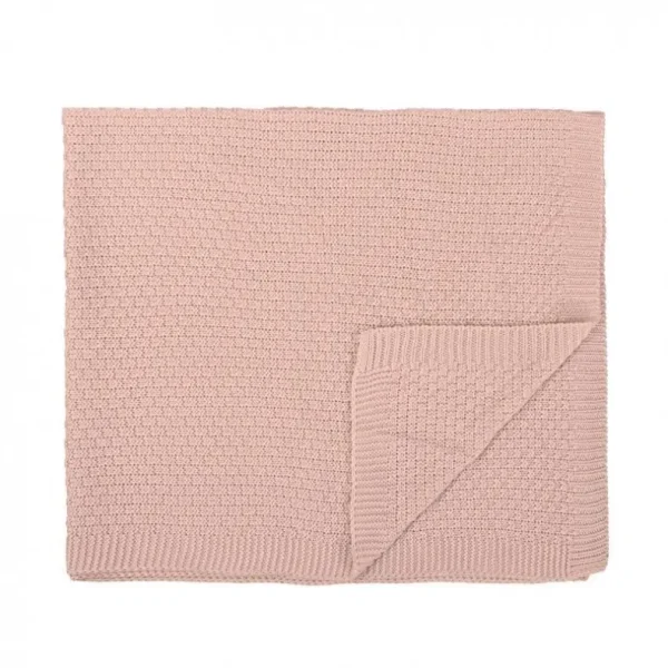 MANTA TRICOT 75X90 BAMBU ROSA EMPOLVADO-BIMBI DREAMS