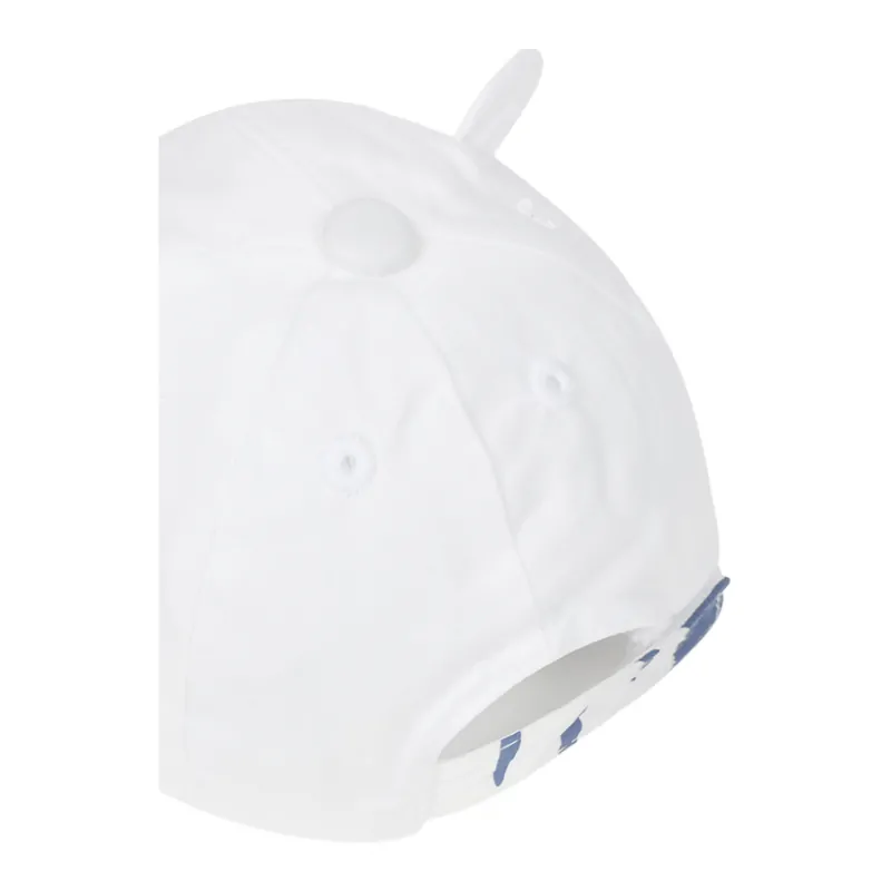 Gorra blanca estampado celeste Mayoral - Imagen 2
