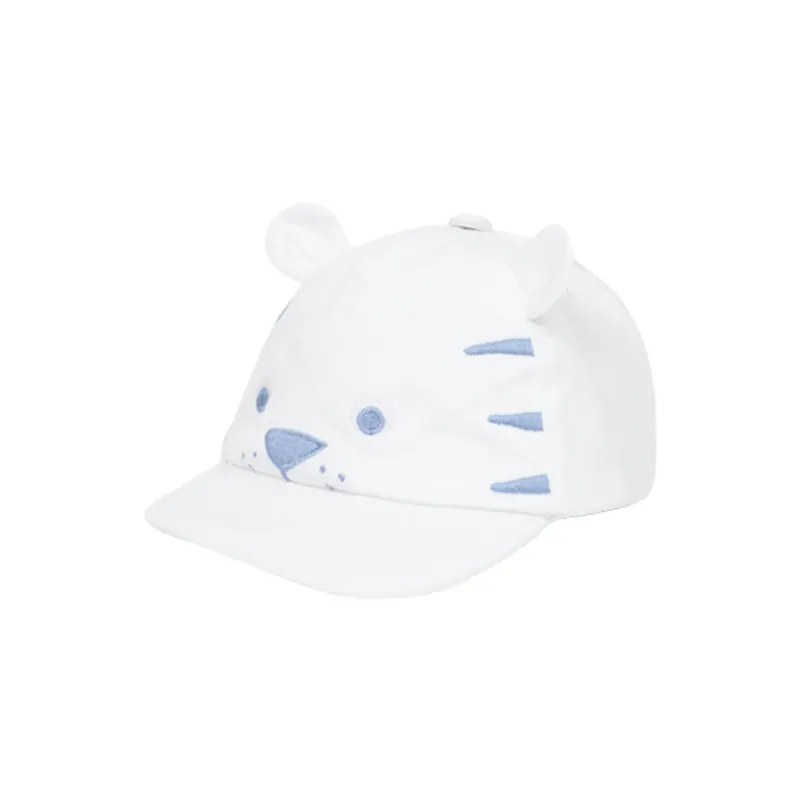 Gorra blanca estampado celeste Mayoral