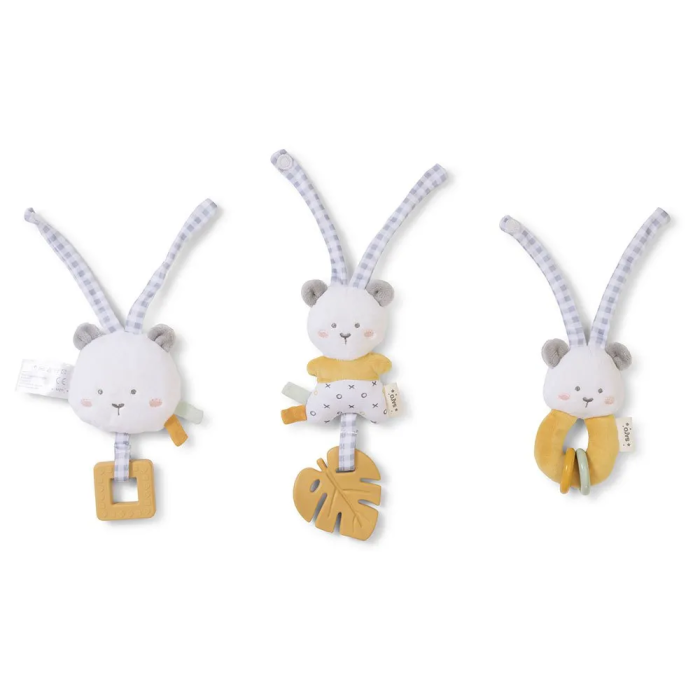 SET 3 SONAJEROS " SWEET& FUN" MOSTAZA-SARO