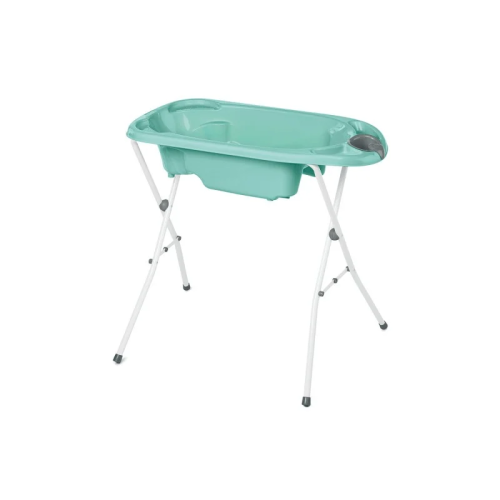 Bañera Jané Squid Aquarel. Patas de aluminio plegables. Cubeta ergonómica con tubo de desagüe. 2 Posiciones para el bebé.