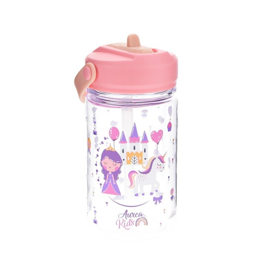 Botella tritan con pajita Magic Kingdom
