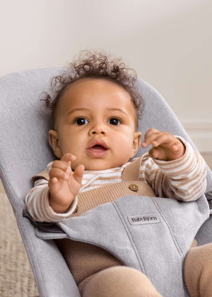 Hamaca Bliss jaspeado gris BabybJörn - Imagen 8