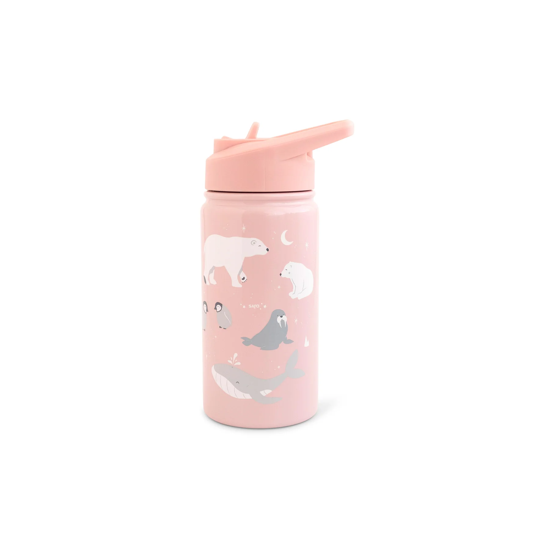 Botella térmica 350 ml oso polar rosa Saro