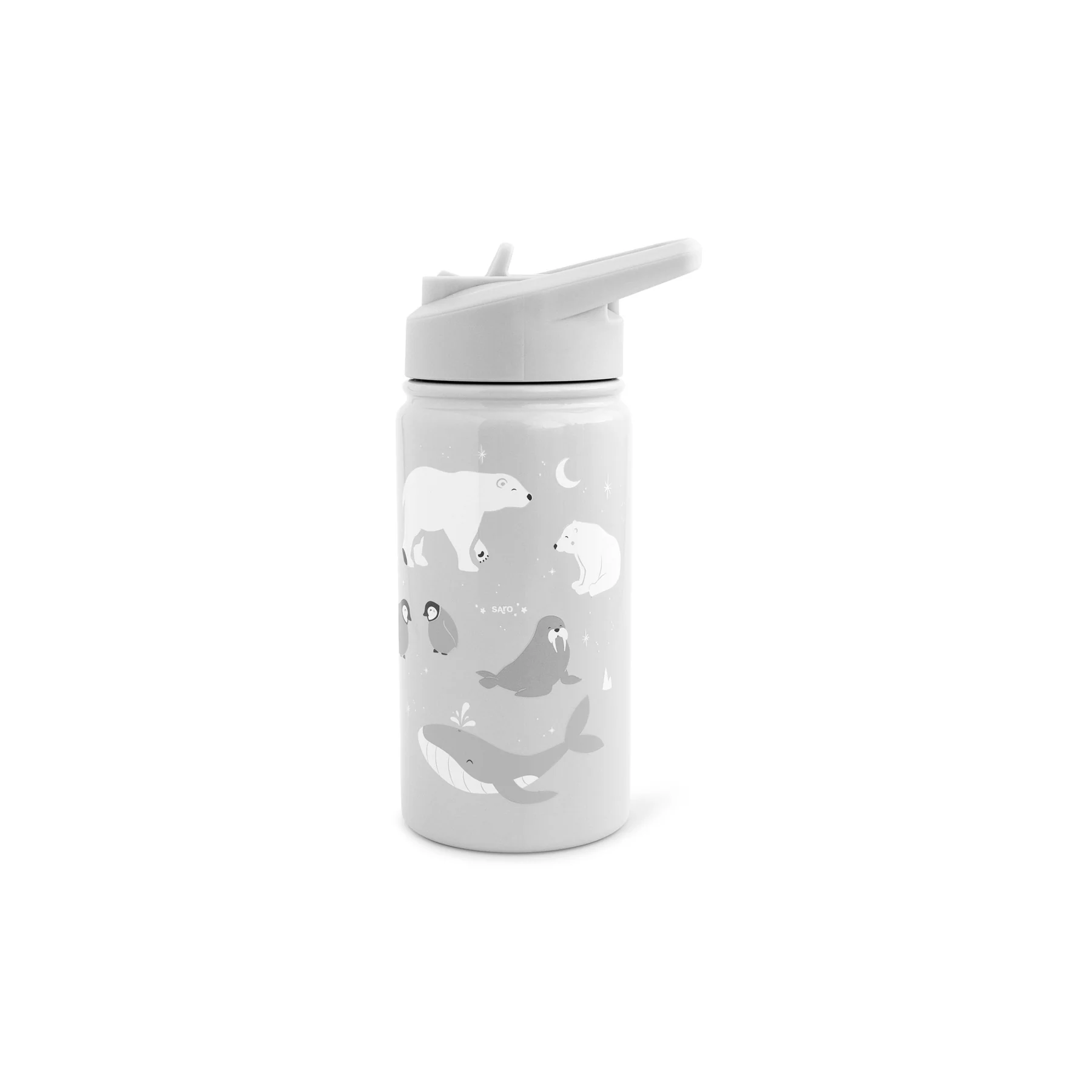 Botella térmica 350 ml oso polar gris Saro