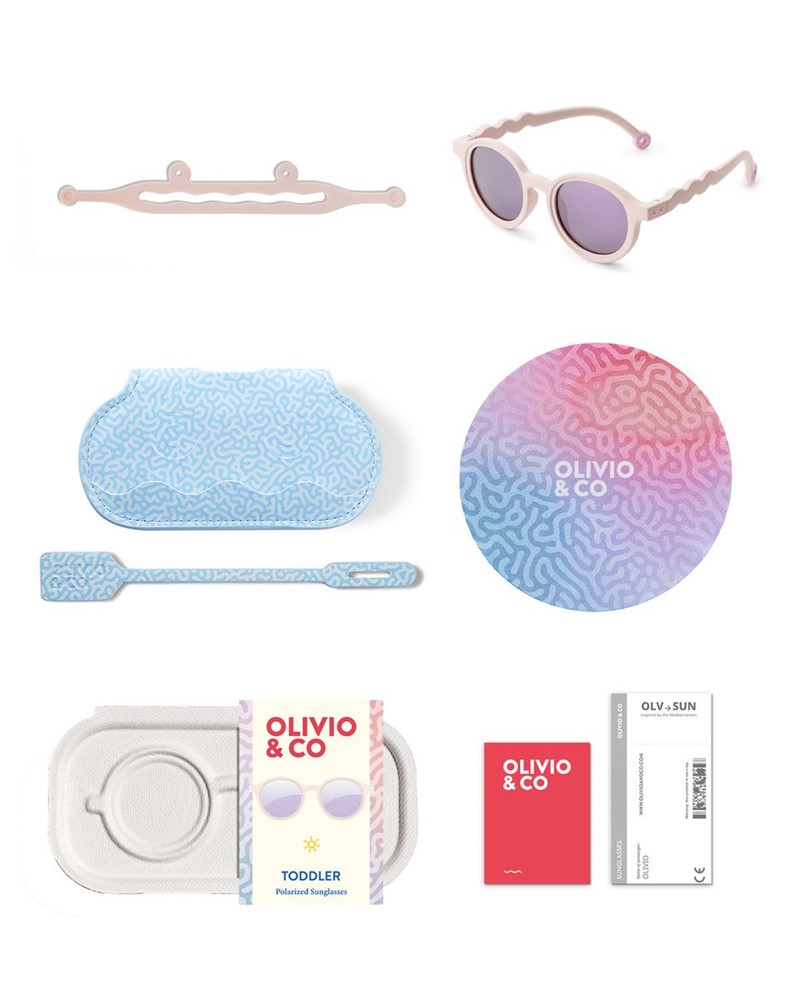 Gafas sol Oval coral blush 18-36 m Olivio - Imagen 2