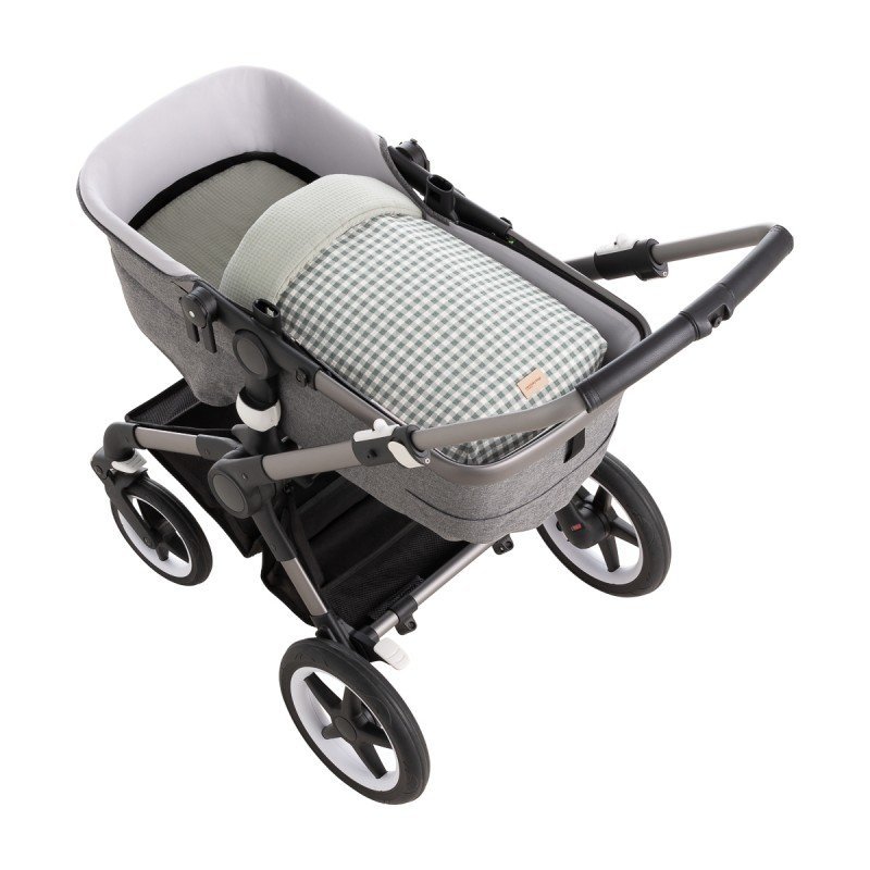 Saco capazo vichy verde Cambrass