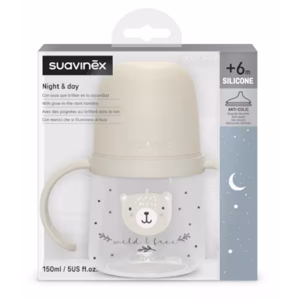 Biberón asas blanco Suavinex - Imagen 2