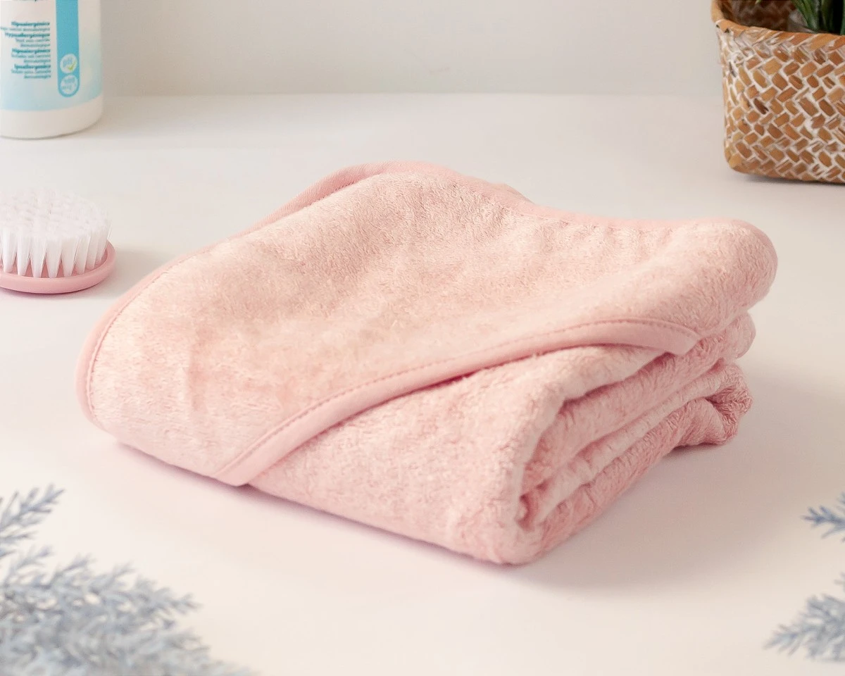 Capa baño Bamboo rosa Kiokids