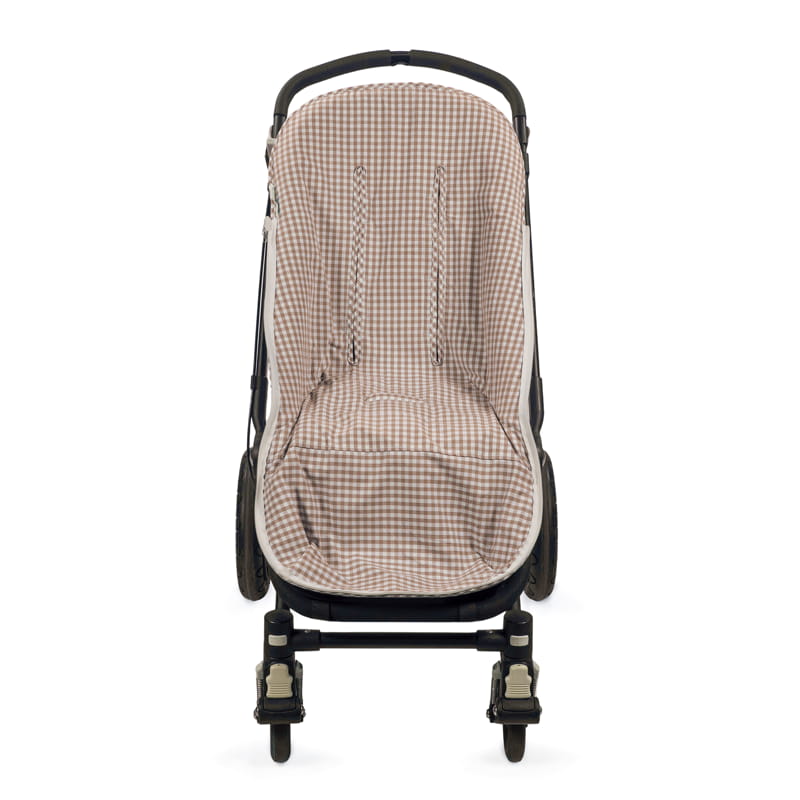 Saco silla Praliné vichy/rayas moka - Imagen 4