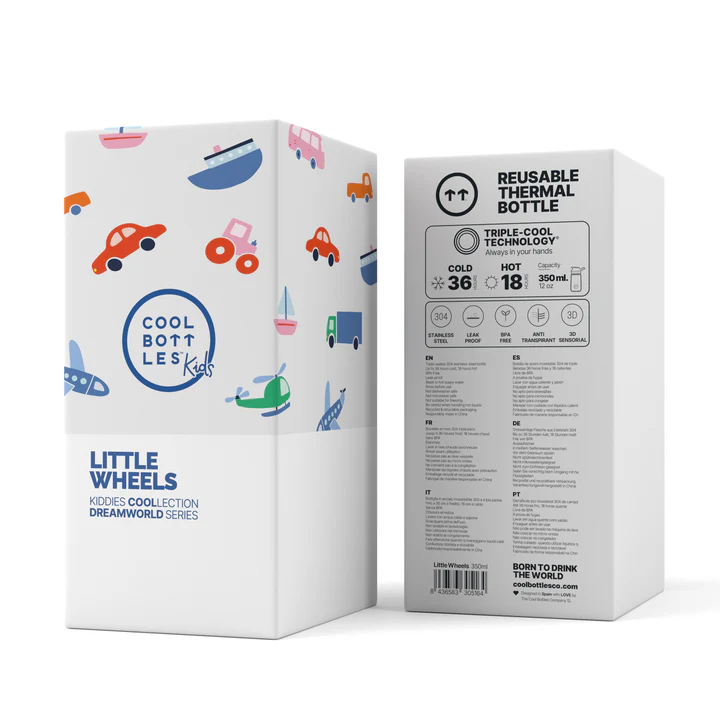Botella infantil térmica Little Wheels - Imagen 3