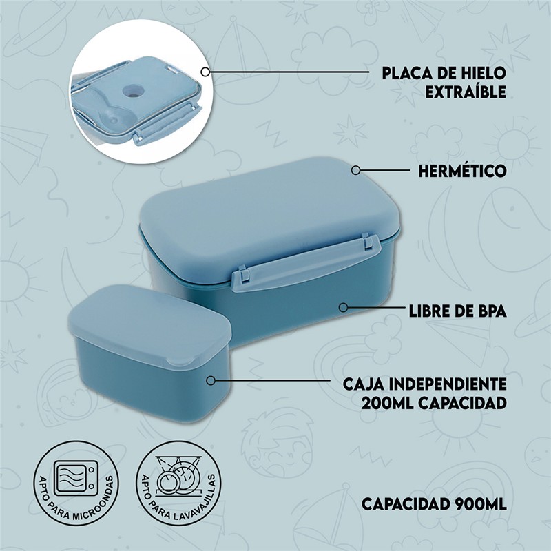 Tupper hermético con hielo Unicornio - Imagen 4